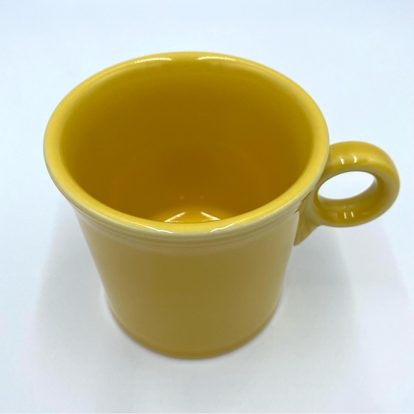 Vintage 80s HLC Fiestaware Fiesta Yellow Coffee Cup Java Mug O Ring Handle 3.5" - Picture 2 of 9